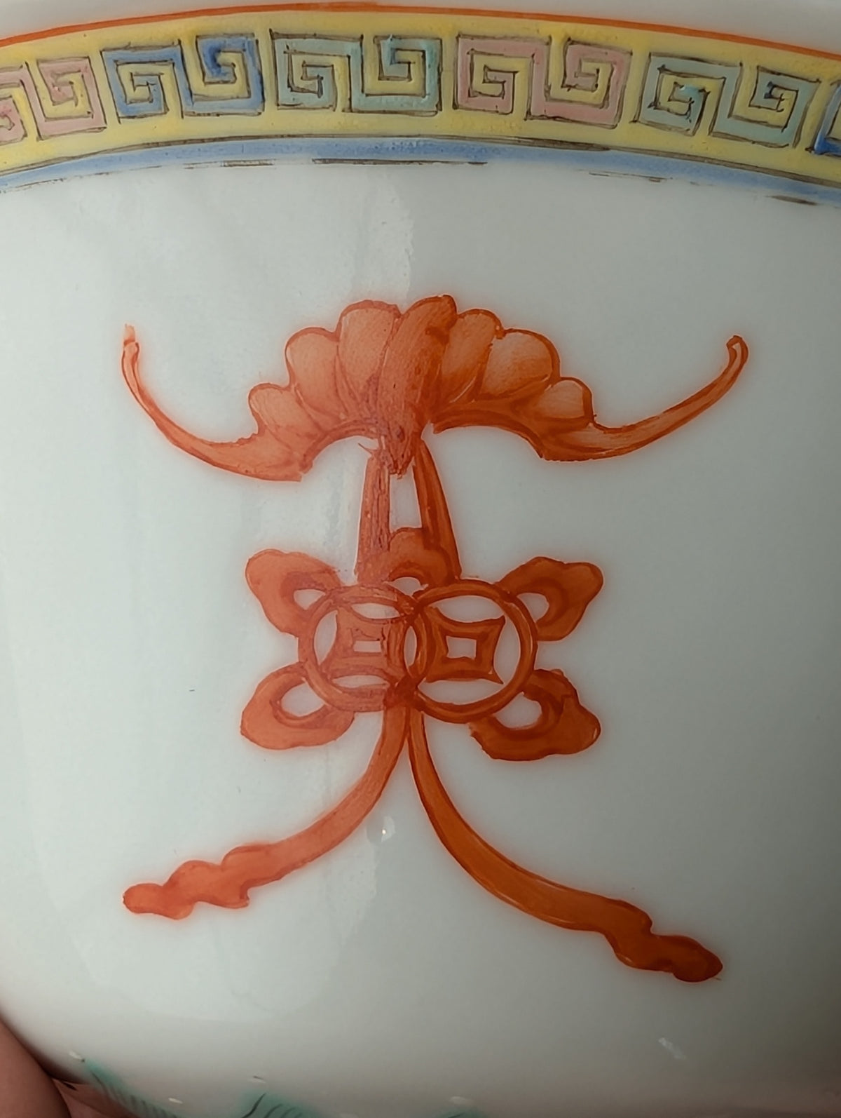 Chinese antique 'Dragon and Phoenix Roundel' Bowls, Guangxu Mark, Late Qing / Republic #2931