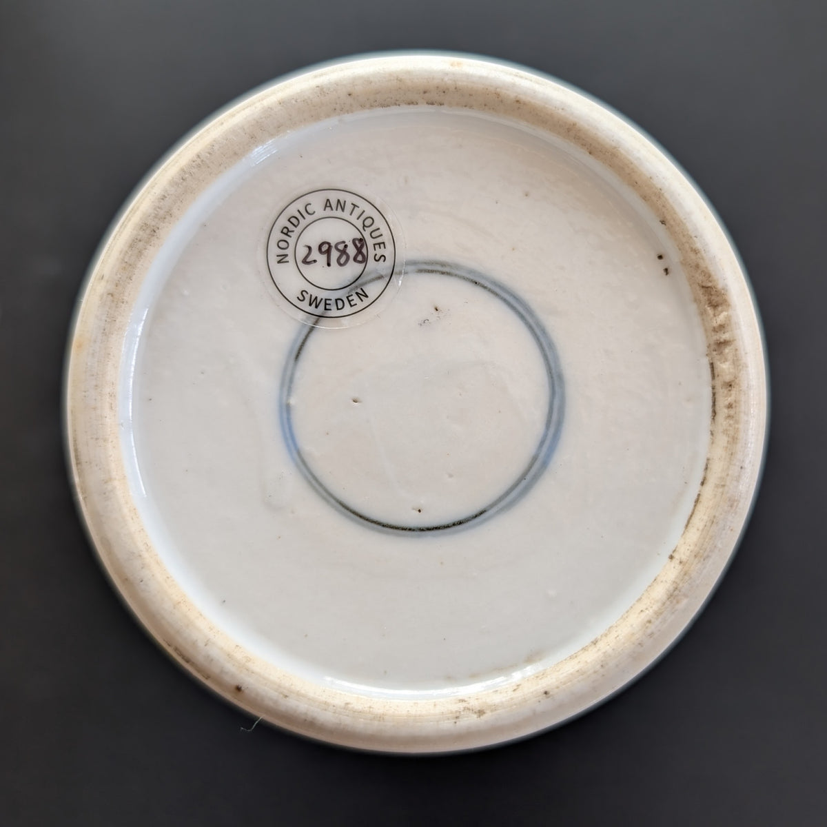 Chinese antique yellow scraffito ground with double pheonixes , 19th #2988