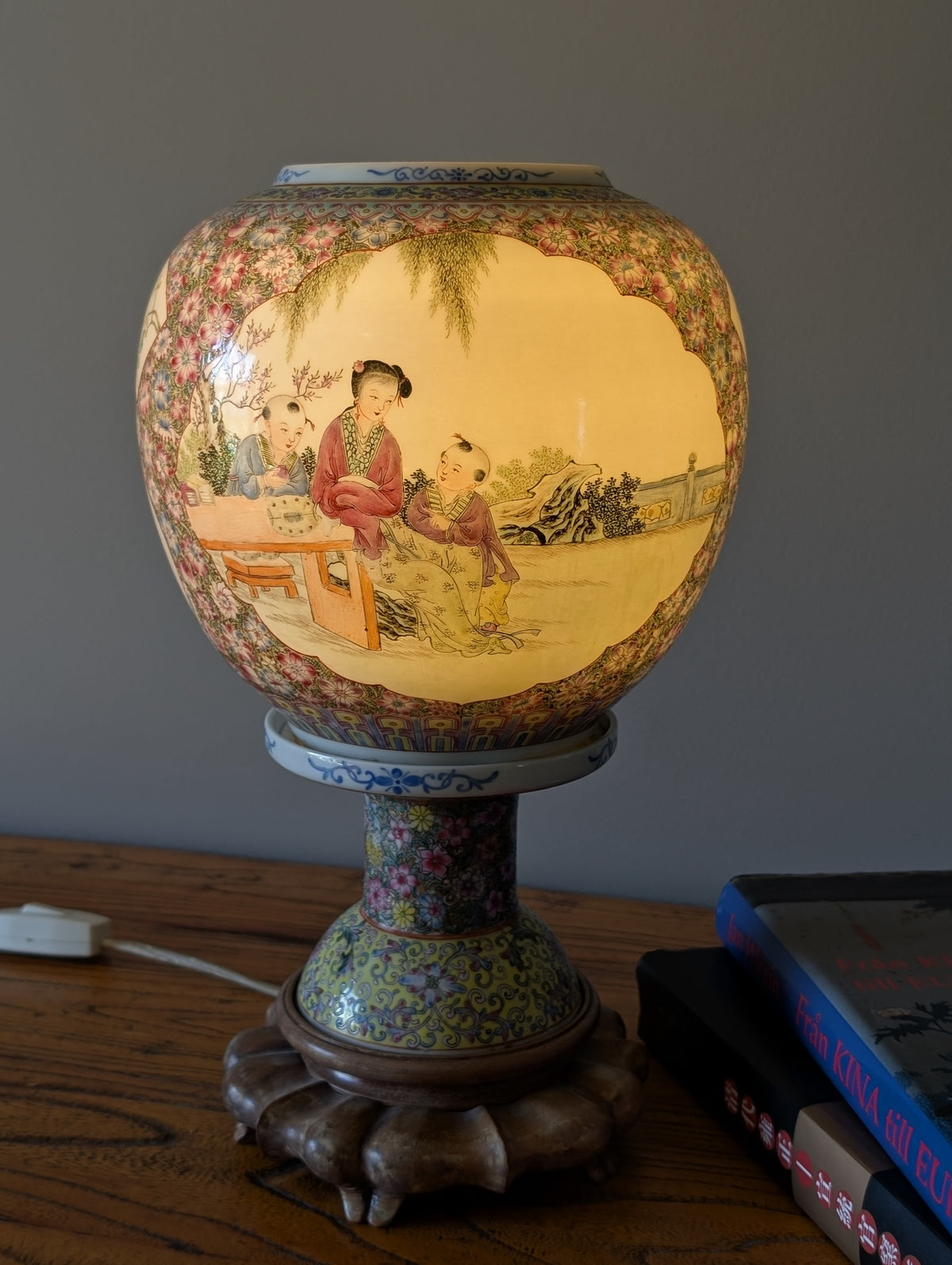 Vintage Chinese porcelain lantern from the 1950's #2965