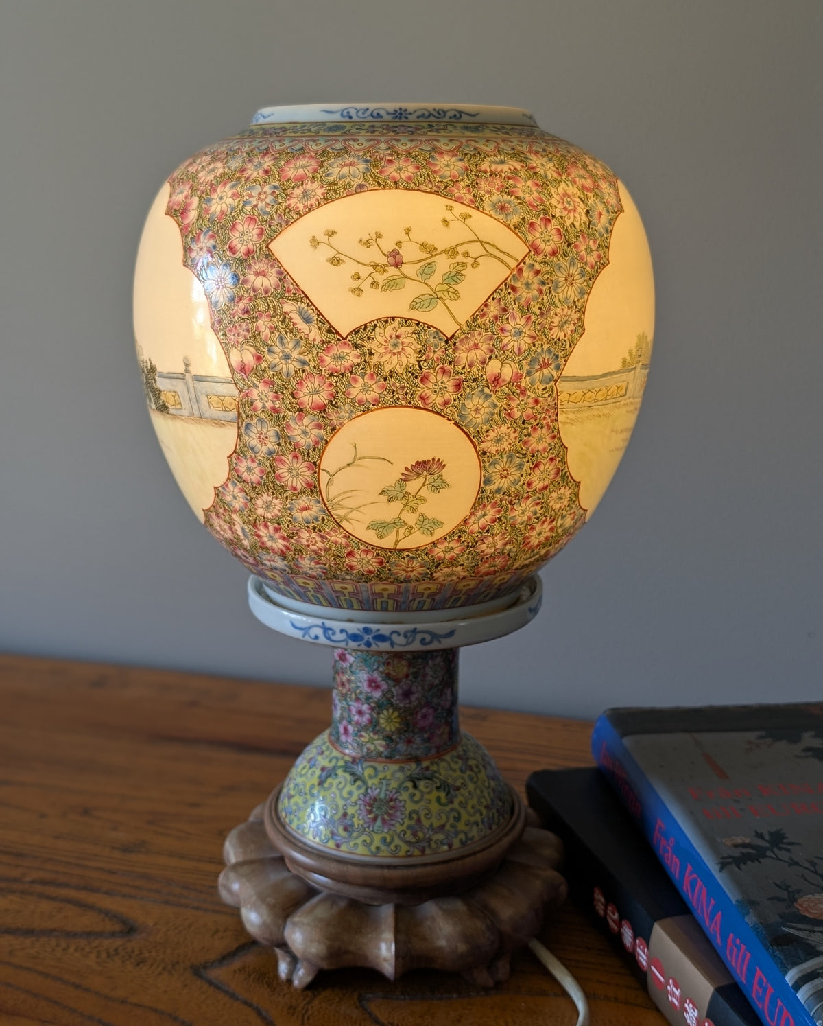 Vintage Chinese porcelain lantern from the 1950's #2965