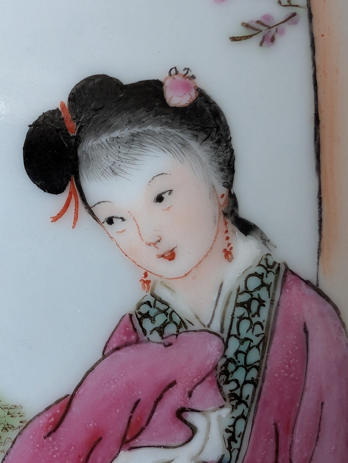 Vintage Chinese porcelain lantern from the 1950's #2965