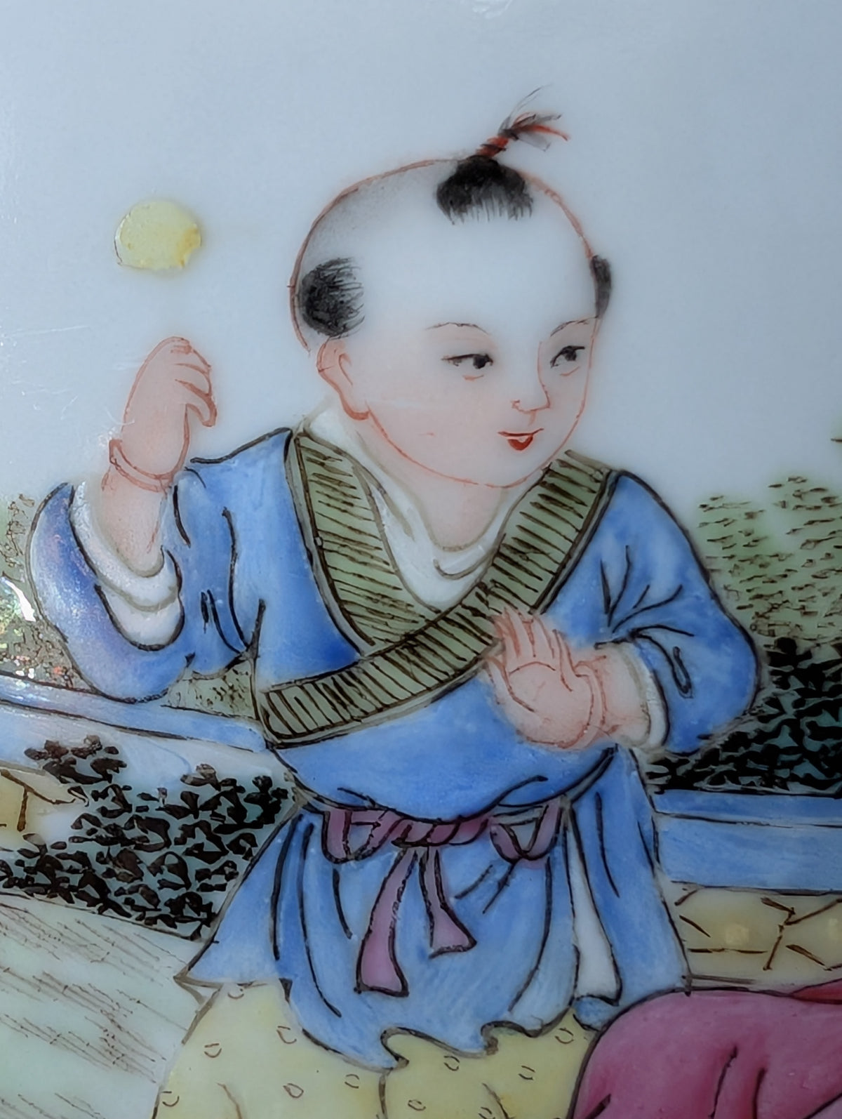 Vintage Chinese porcelain lantern from the 1950's #2965