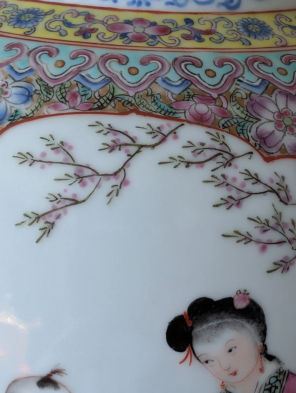 Vintage Chinese porcelain lantern from the 1950's #2965