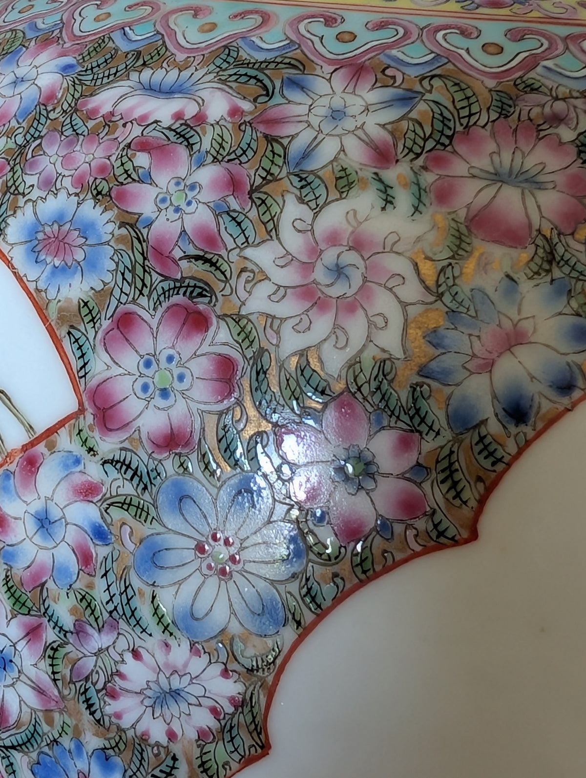 Vintage Chinese porcelain lantern from the 1950's #2965