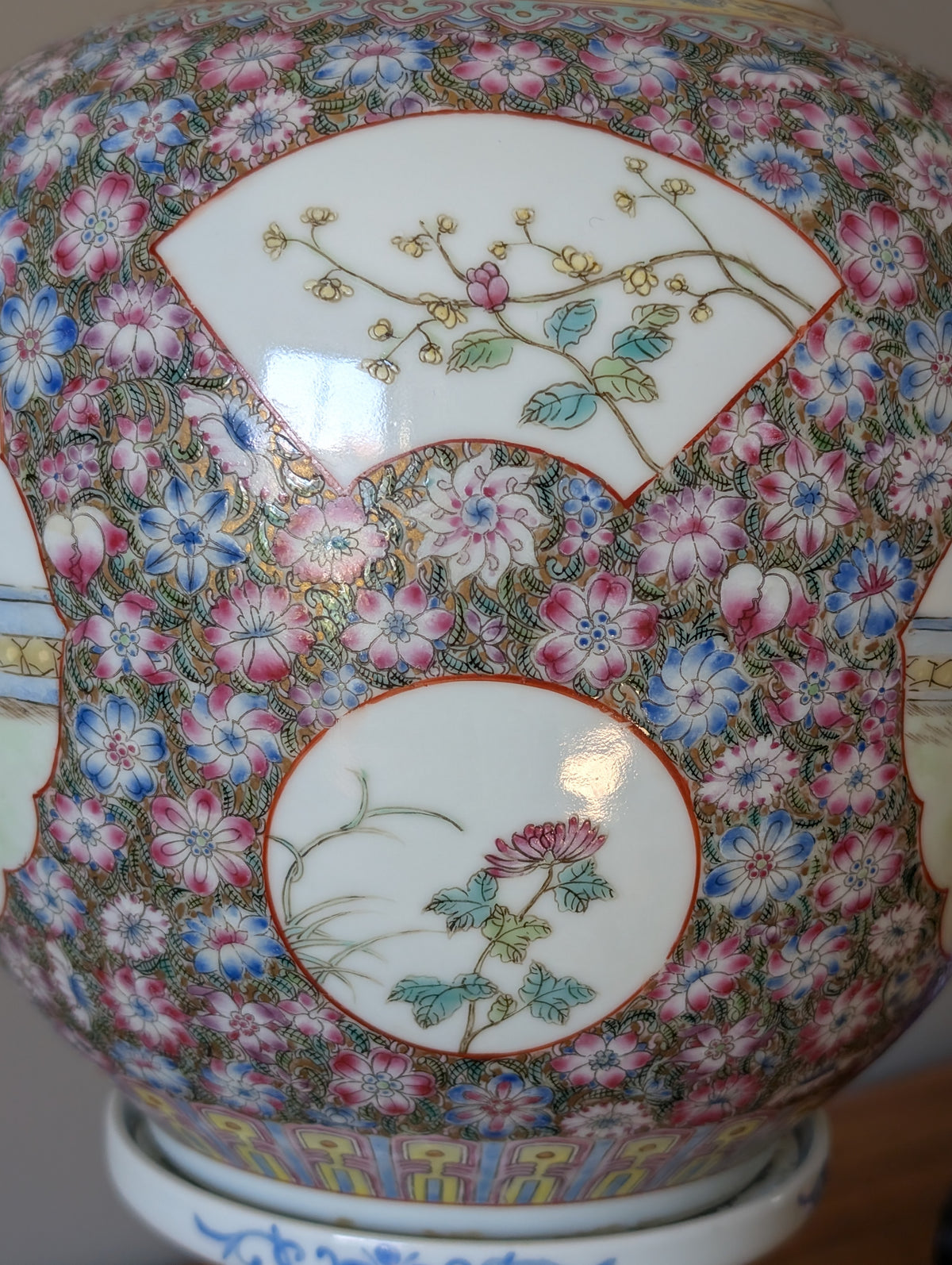 Vintage Chinese porcelain lantern from the 1950's #2965