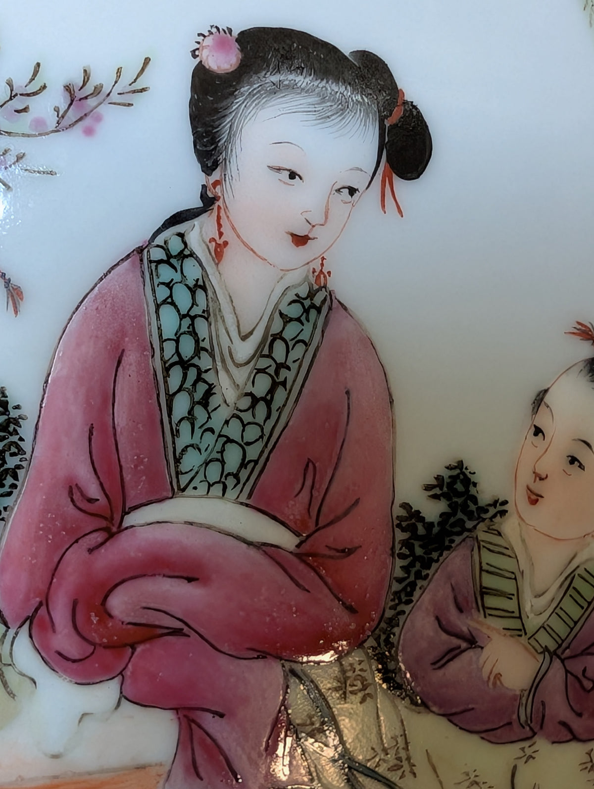 Vintage Chinese porcelain lantern from the 1950's #2965