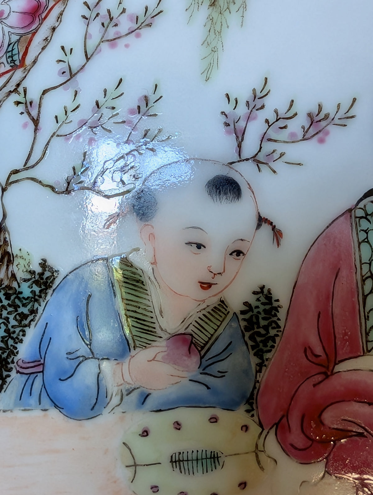 Vintage Chinese porcelain lantern from the 1950's #2965