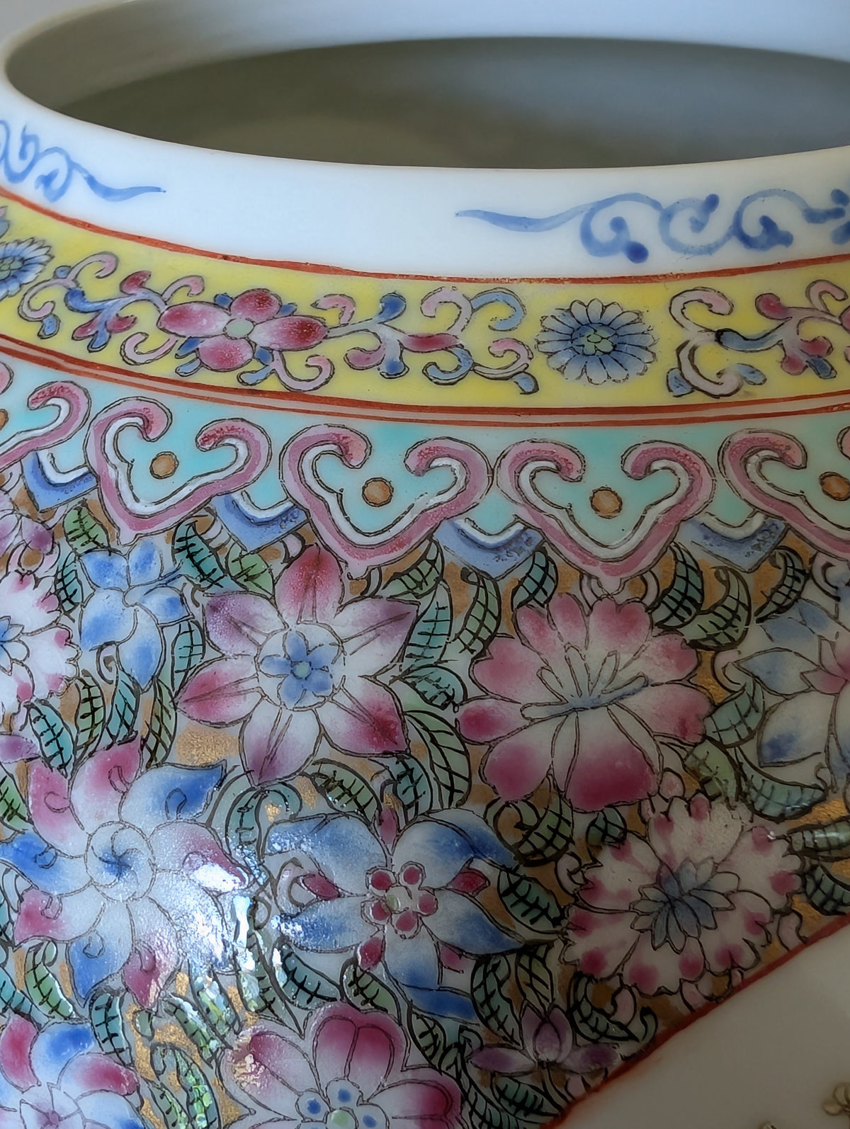 Vintage Chinese porcelain lantern from the 1950's #2965