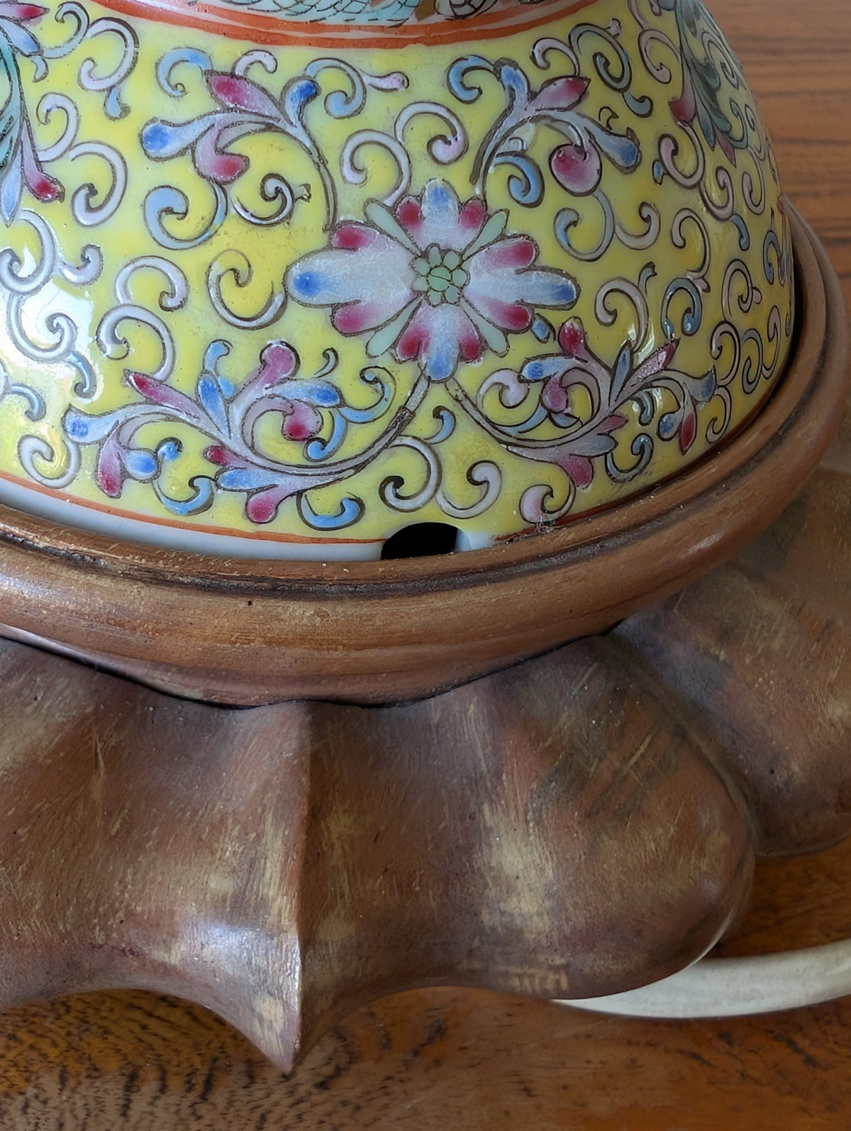 Vintage Chinese porcelain lantern from the 1950's #2965