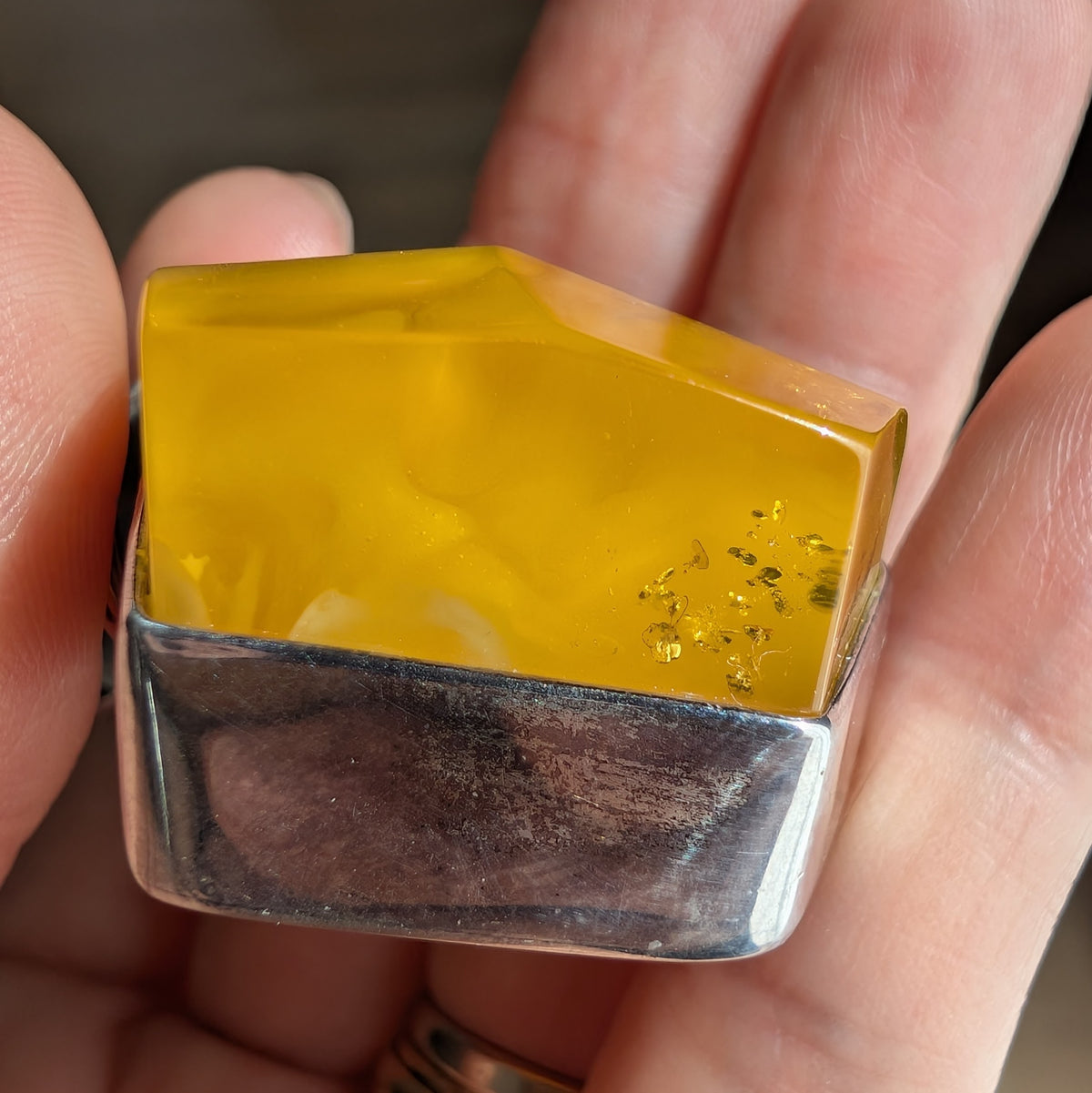 Untreated Natural Baltic Amber With Silver Pendant | Handcrafted in Local Danish Workshop 25g #2987