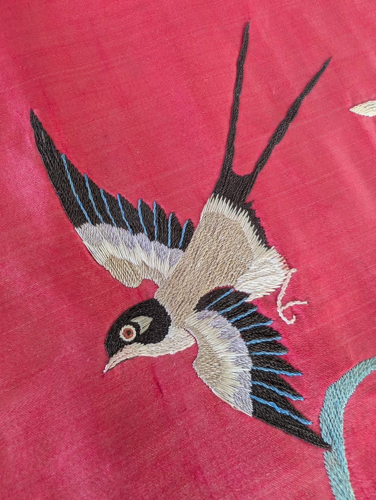Chinese Antique silk embroidery with figure decoration, Qing Dynasty #2990