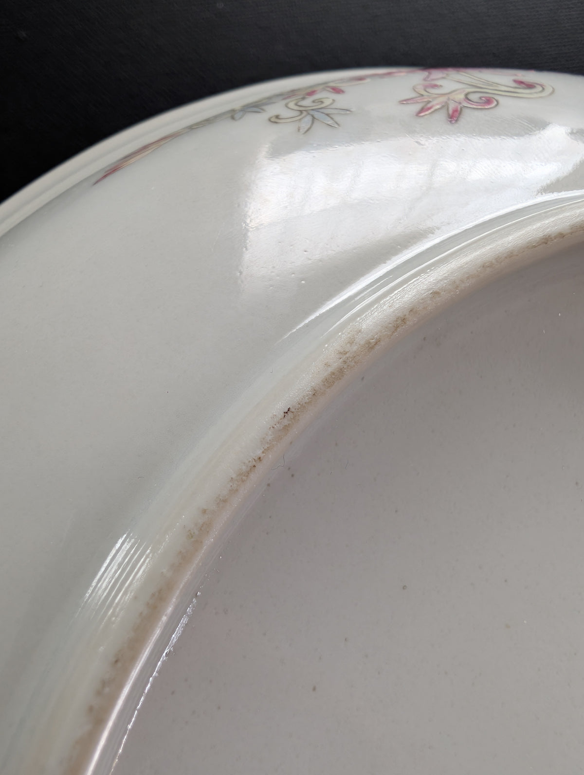 Chinese antique deep mouth yellow ground "birthday plate", Guangxu Mark & Period #3005