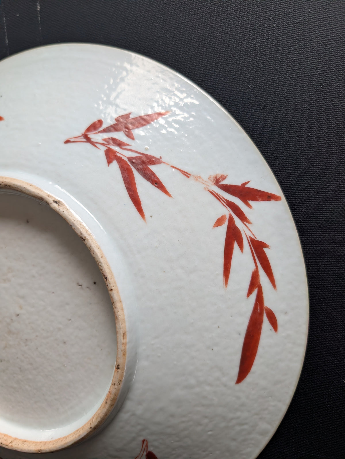 Chinese antique pink ground phoenix charger, 19th c #3006