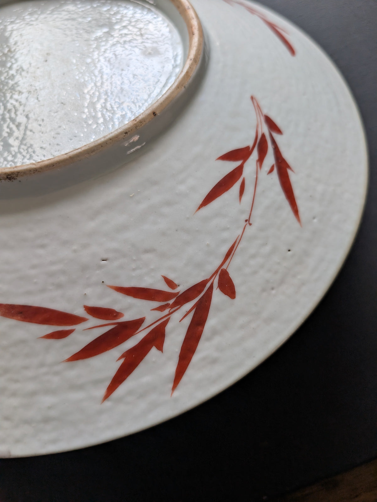 Chinese antique pink ground phoenix charger, 19th c #3006