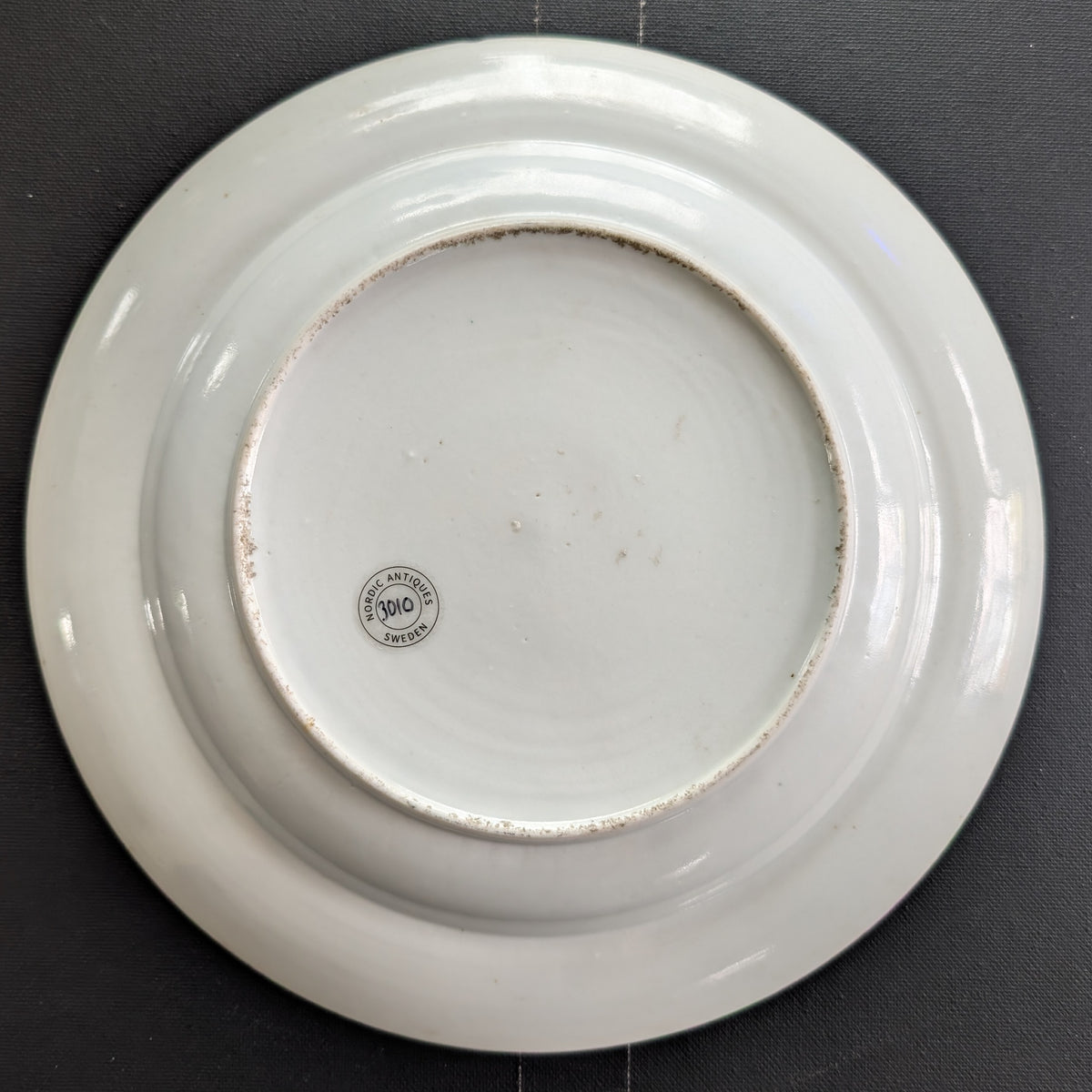 Chinese antique rose mandarin plate, Daoguang period #3010