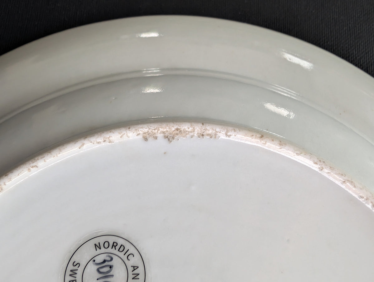 Chinese antique rose mandarin plate, Daoguang period #3010