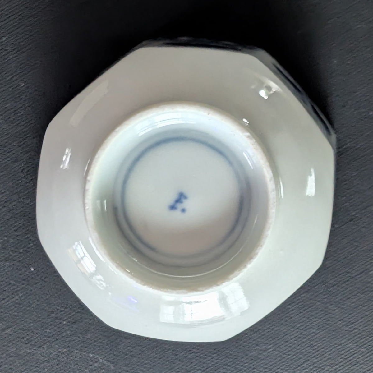 Chinese antique teacup and saucer, Kangxi revival. 19th century #3015