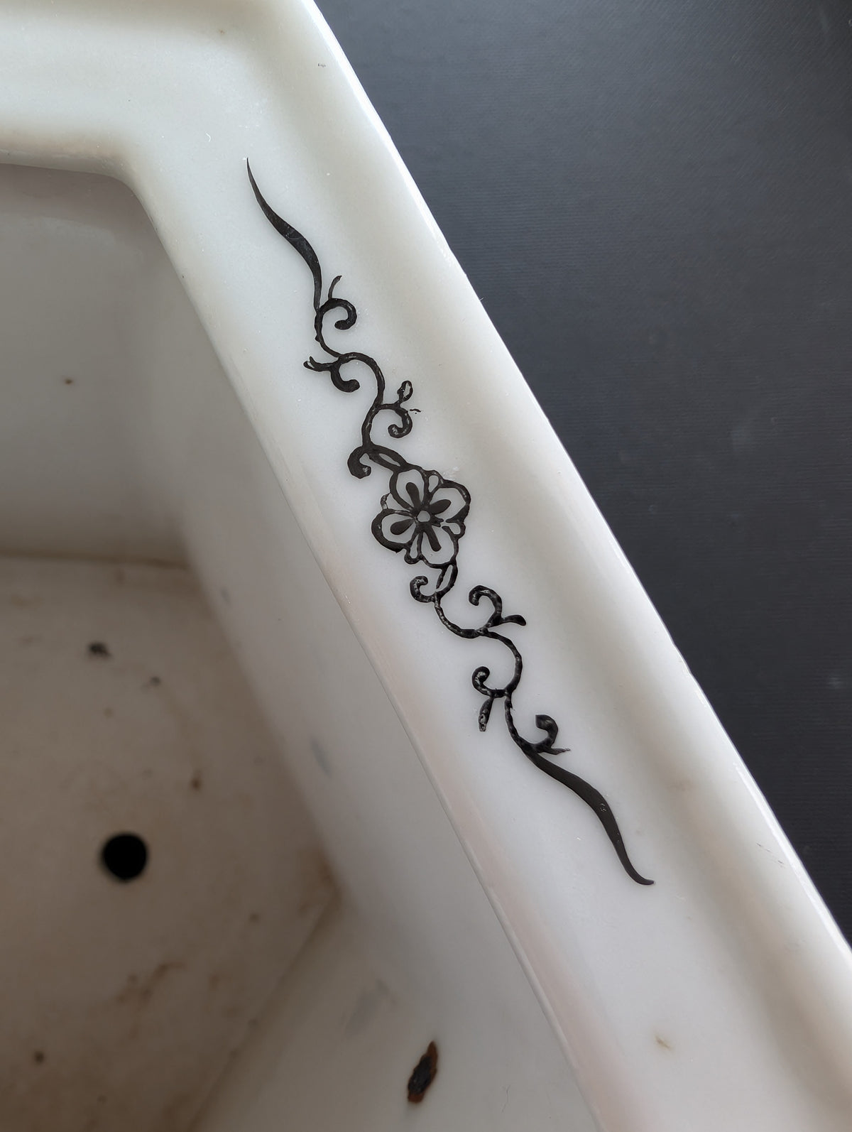 Vintage Chinese flower planter, 1950-1970's #3021