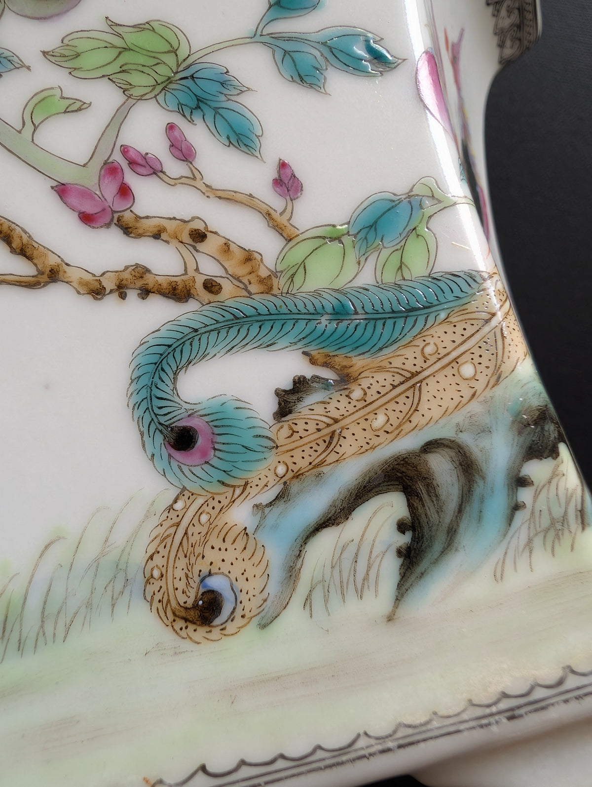 Vintage Chinese flower planter, 1950-1970's #3021