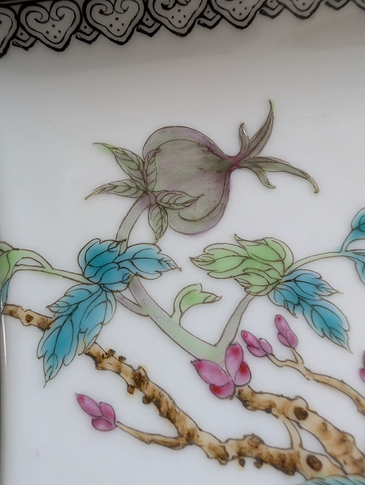 Vintage Chinese flower planter, 1950-1970's #3021