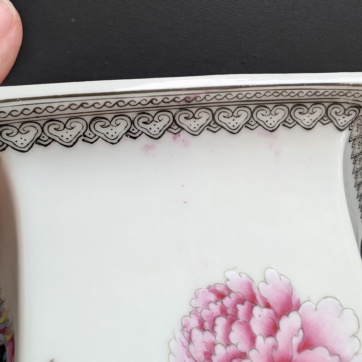 Vintage Chinese flower planter, 1950-1970's #3021