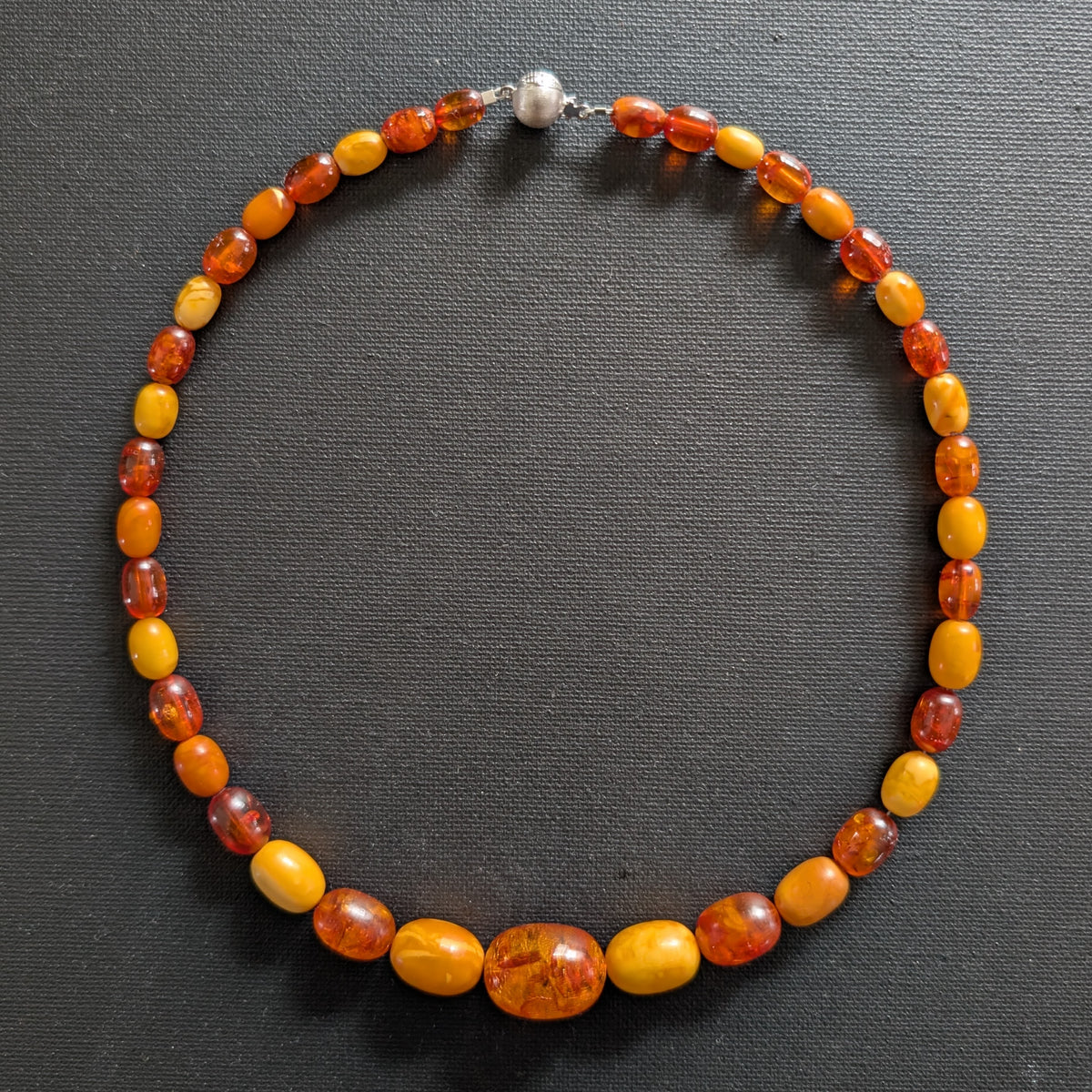 Antique Natural Amber Necklace Baltic Amber  19.07g #3022