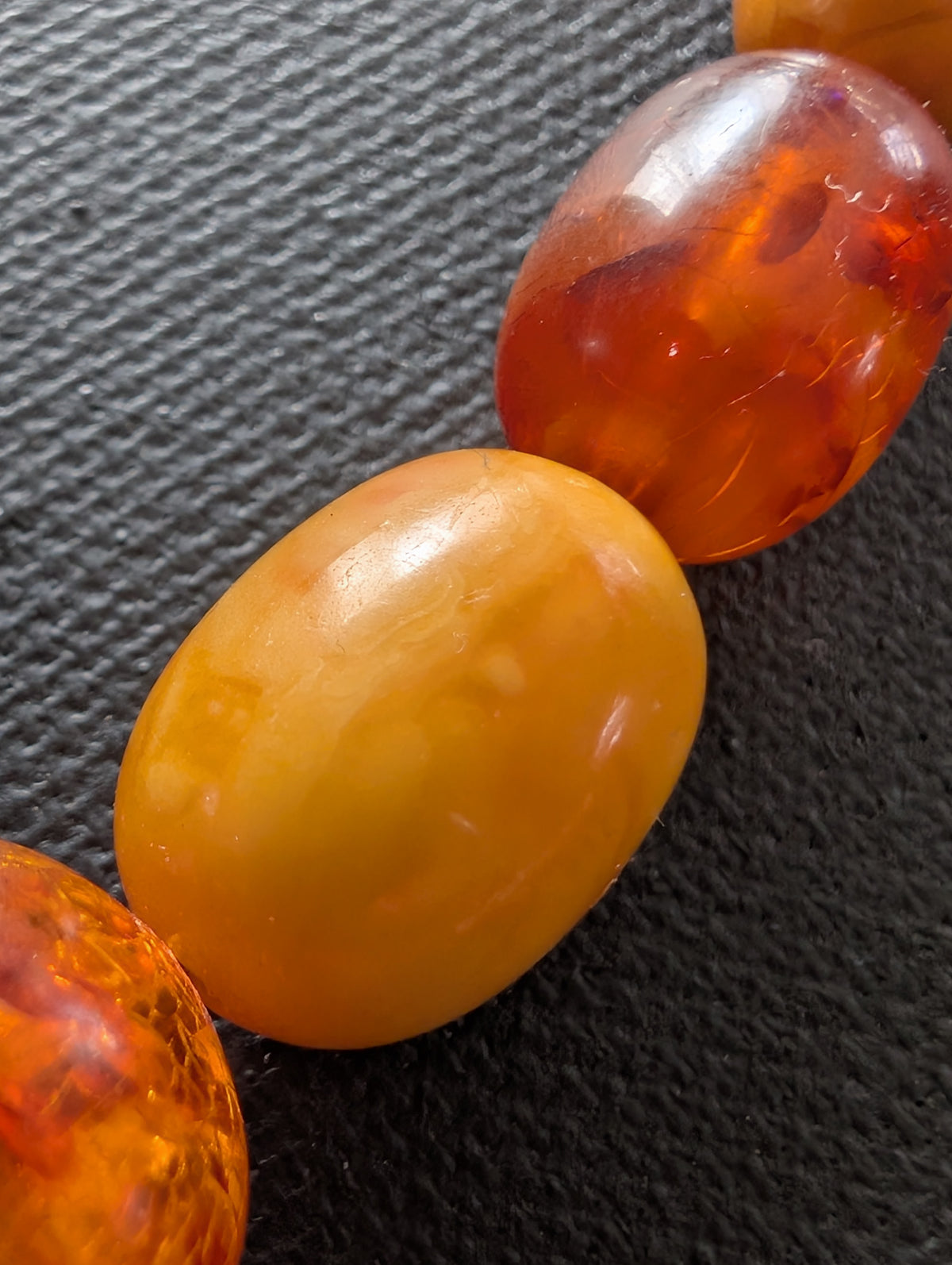 Antique Natural Amber Necklace Baltic Amber  19.07g #3022