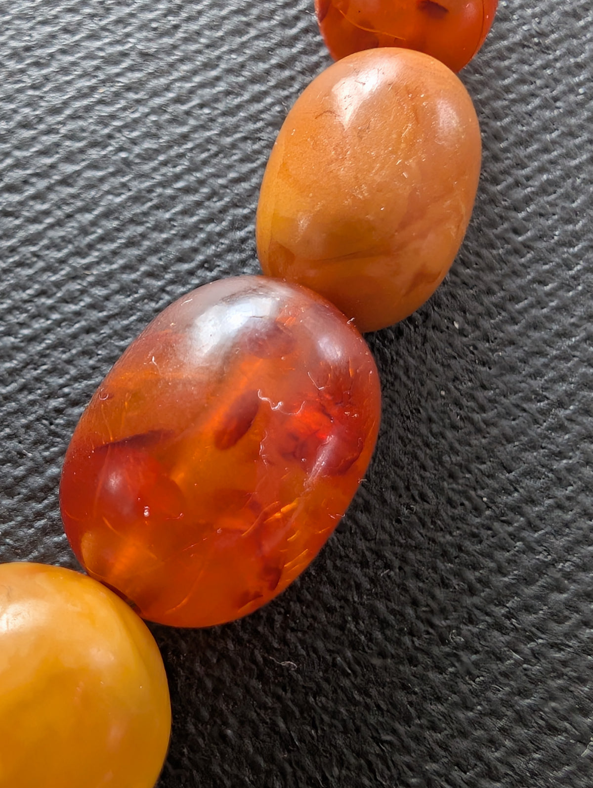 Antique Natural Amber Necklace Baltic Amber  19.07g #3022