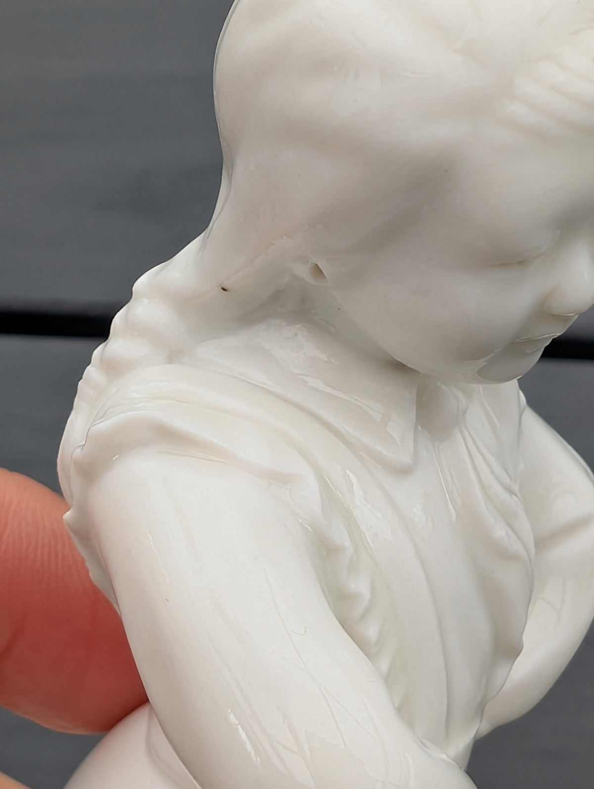 Vintage dehua blanc de chine figurine, culture revolution, 1960-1970's #3023