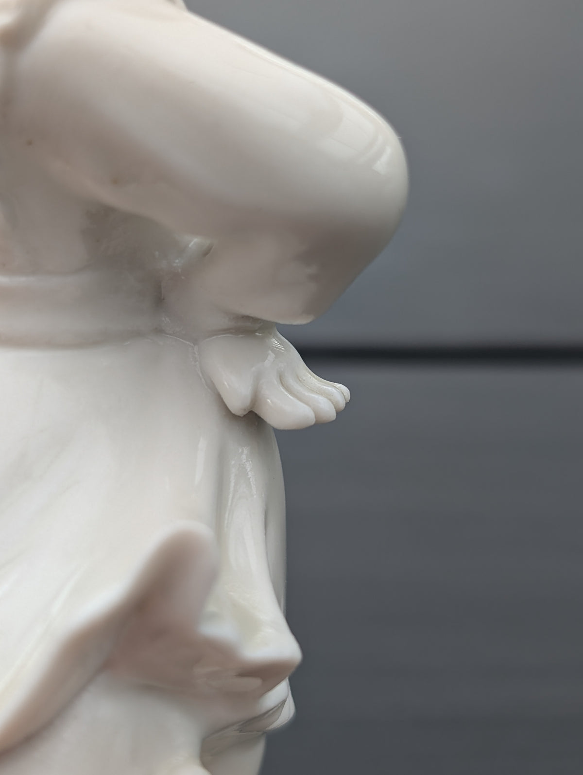 Vintage dehua blanc de chine figurine, culture revolution, 1960-1970's #3023
