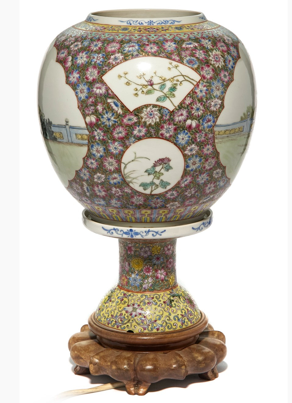 Vintage Chinese porcelain lantern from the 1950's #2965