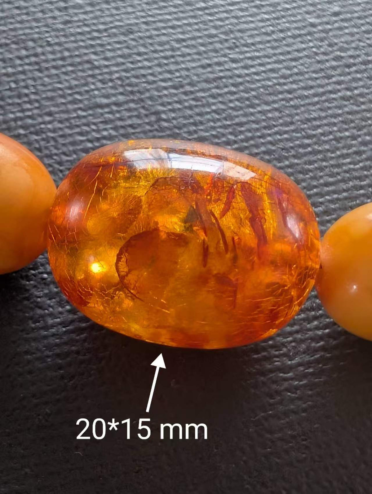 Antique Natural Amber Necklace Baltic Amber  19.07g #3022
