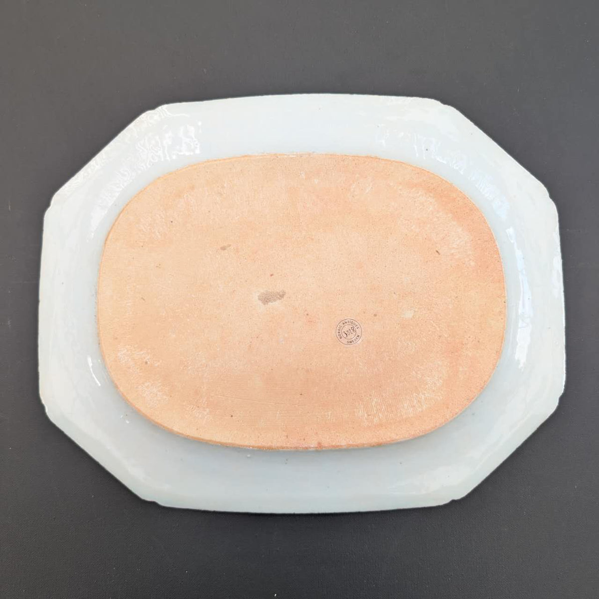 Chinese antique blue and white platter, Qianlong period #3028